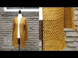 Crochet Easy Summer Lace Cardigan