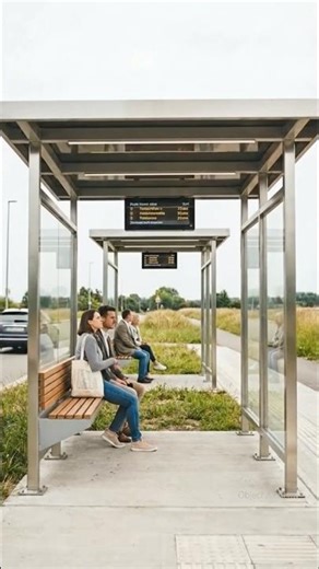 Old Bus Stop → Modern Glass Bus Stop 🚌 | Satisfying Urban Transformation