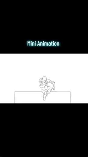 Animation, min. Jumping over box with ki blast #2danimation