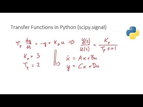 State Space and Transfer Functions in Python