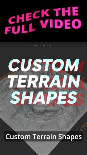 Blender Terrain Mixer Custom Terrain Shapes Part 3