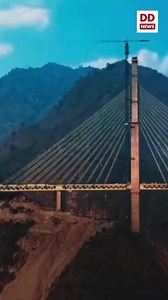 This is India’s first cable-stayed rail bridge and once completed, it will be the longest cable-stayed bridge in the country too! Anurag Thakur Dr.L.Murugan Press Information Bureau - PIB, Government of India DDNewsLive Amrit Mahotsav All India Radio News | Ministry of Information & Broadcasting, Government of India