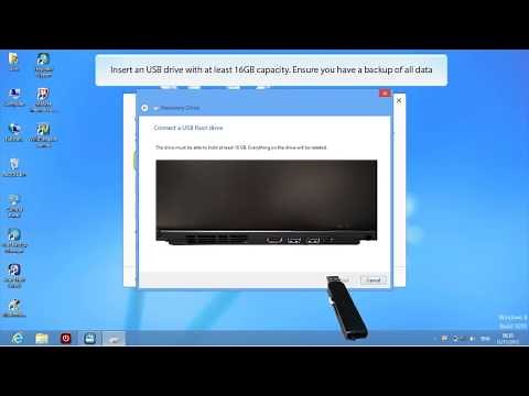 Windows 8 - Create Usb Recovery Disk