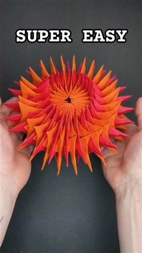 Easy Paper Fireworks 🌟 #fireworks #origami #diy #christmasdecor