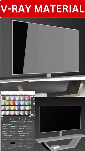 أسهل طريقة لتركيب خامات V-Ray على وحدة التلفاز باحتراف! 🔥