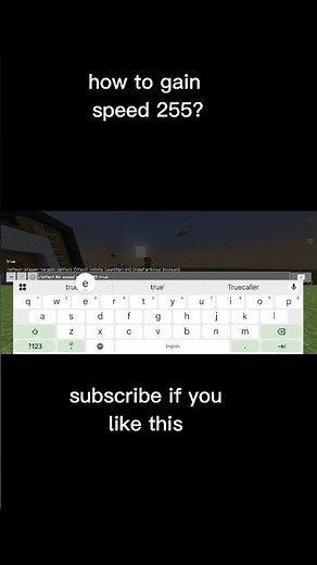 how to gain speed 255 in Minecraft? #minecraft #shorts