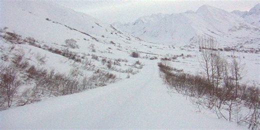 Hatcher Pass Road closed at mile 14 due to high avalanche danger
