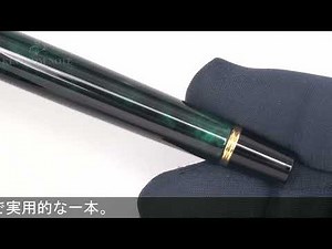 PILOT パイロット 万年筆 グランセ ブラック&グリーン ゴールドトリム 極細字