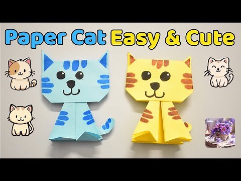 Paper Cat Craft | Easy & Cute 😺✨