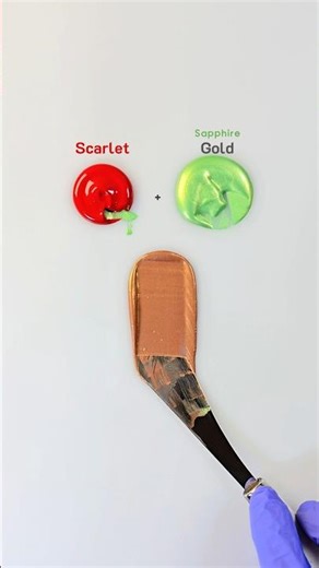 How To Make Copper Color 😍🎨#colormixing #painting #shorts