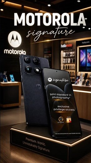 MOTOROLA SIGNATURE 💥 FRIST LOOK 😎