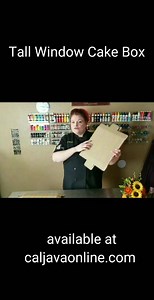 Transfer your two tiered or 3D cakes safely with our Tall Window Cake Box. The window allows you to see your beautiful cake creations, while the added height keeps your creation safe and sound during transportation. The convenient side opening of the box makes moving the cake in and out of the box easy. https://caljavaonline.com/collections/cake-boxes #caljava #cakesupplies #cakebox #whatsinthebox | Caljava