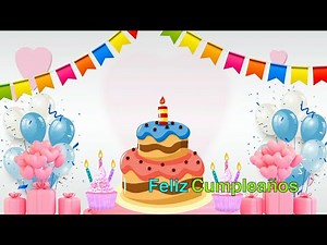 Happy Birthday Song in Spanish - English translation lyrics Learn Spanish | Feliz cumpleaños 🎂🎂🎂