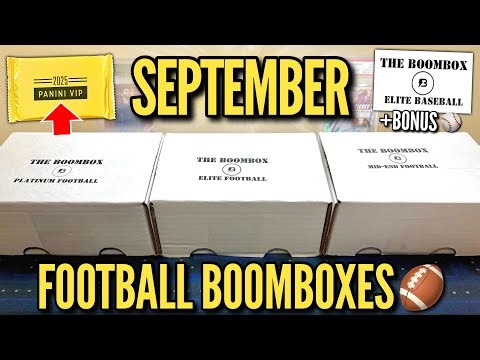 2025 NATIONAL VIP GOLD PACKS?! 😳🔥 Opening September's Elite, Platinum, & Mid-End Football Boomboxes