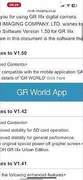 #grshorts New Ricoh GRiii/x firmware