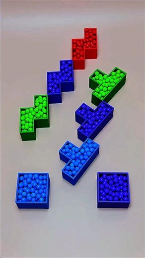 Color Puzzle Beads ASMR 🧩🌈 #satisfying #asmr #shorts #games #gaming #viral
