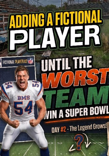 Day 2 of Adding a FICTIONAL Player to the Worst Team in Madden until they Win a Super Bowl #madden #gaming #nfl #madden27 #creatorsearchinsights