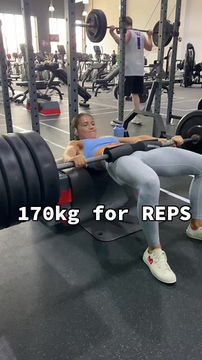How to get 170kg (374lbs) hip thrusts for repsssss baby #fitnessgirl #foryou