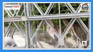 #summittimes #newsupdate The Sankalang Modular Bridge in Dzongu, Mangan District, is nearing completion | Summit Times