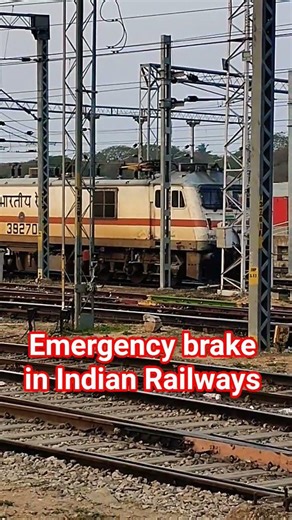 Train me emergency brake lagane ke baat wo kitne km aage jakr rukegi #ytshorts #train #viralshort