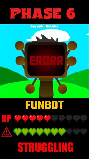HP, VIRUS Bar Funbot in 1-10 Phases #sprunki #incredibox