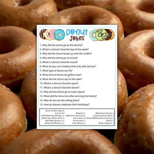 Donut Jokes for Kids,printable Ice Cream Party Jokes, Doughnut Bar, Dessert Party Jokes, Pancake & Pajamas Themed Birthday, Fallnparty Games - Etsy