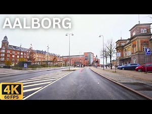 AALBORG Denmark 🇩🇰 | Scenic City Driving Tour in 4K HDR🚗