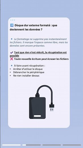 J’ai formaté mon disque dur externe par erreur ! Comment sauver les données ?