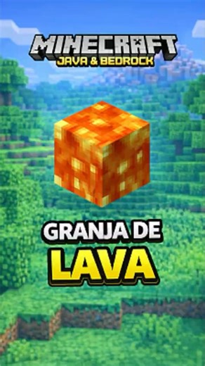 La Granja de Lava Infinita 🔥 | Bedrock y Java #shorts #minecraft #minecraftbedrock #minecraftjava