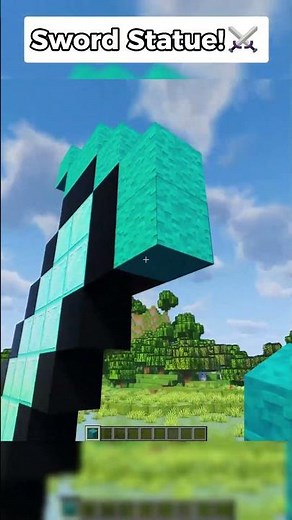 Let's Make an Epic Sword Statue in Minecraft! #minecraft