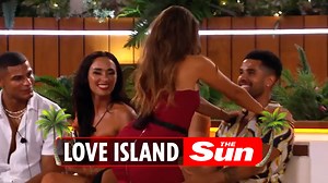 Love Island bombshell Jamie gets saucy lap dance while Nathalia sends girls into meltdown