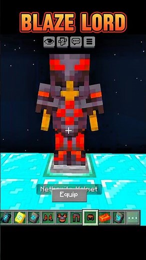 "BLAZE LORD 👑 Best Armor Trim Combos | Fiery Nether Designs"#shorts