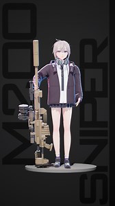 M200 girl from Girls Frontline, Ziwei Zhu