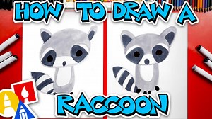 How To Draw A Cartoon Raccoon - Art For Kids Hub -