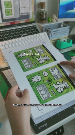 how I make sticker sheets at home w siser juliet hehehe ~ #stickerlove #stickerart #cutestickers