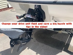 Alpha 1 Mercruiser gear oil change lower unit lube Bayliner 175 instructions tips
