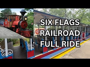 Six Flags Great America Theme Park FULL RIDE Railroad Train Ride (On Ride)(POV)