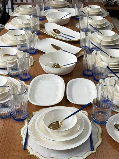 Dinnerware Set Cross 181 Pieces for 12 People - Etsy