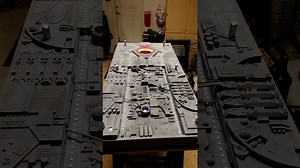 Custom Star Wars Death Star Trench Run Cornhole Game Table Equipped With Lights and Sounds