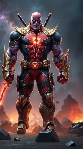 Deadpool vs Thanos: Chaos vs Infinity! 😜🧤💜 | AI Epic Crossover