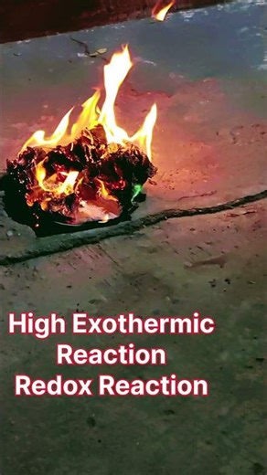Flash powder reaction Explosive chemical reaction #experiment #science #shorts #education #trending