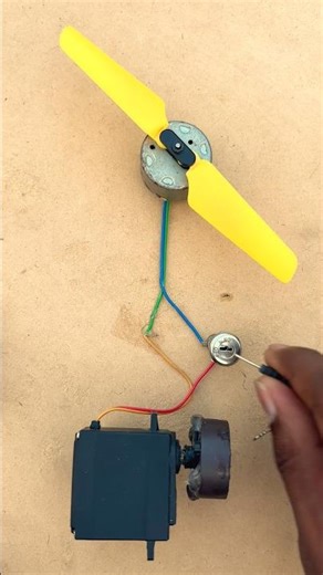 Dynamo Motor Thrust testing With Mini Helicopter Propeller