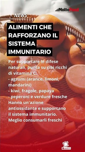 Alimenti che rafforzano il sistema immunitario