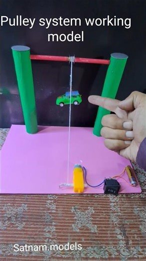 #shortsvideo pulley system challenge || pulley system working model
