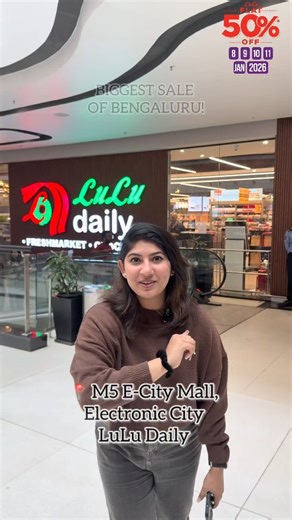 Bangalore Malayalis | Fairos Ahmad on Instagram: "🔥 Bengaluru’s BIGGEST Sale is BACK! 🔥LuLu’s FLAT 50% OFF | HALF PRICE SALE returns — bigger, bolder & unmissable! 💥 🗓 8, 9, 10 & 11th January 2026 🛍 Fashion | 🛒 Groceries | 📱 Electronics — everything you love at HALF PRICE! ⏰ Shop Till Midnight for more deals & more savings! Offers Available At 📍LuLu Hypermarket, LuLu Fashion Store, LuLu Connect - LuLu Mall, Rajajinagar 📍LuLu Daily - Forum South Bengaluru, JP Nagar 📍LuLu Daily, REO & Lu