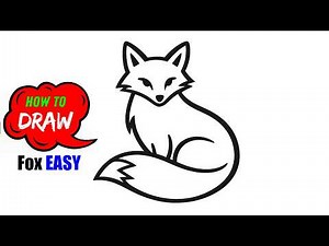 🦊 How to Draw a Fox Step by Step | Easy & Beautiful Animal Drawing for Beginners