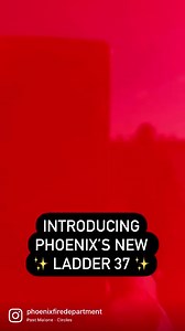 8.3K views · 312 reactions | Phoenix Fire is proud to introduce the new Ladder 37 to its fleet. In addition to 65 engine companies, the city of Phoenix Fire Department has 14 ladder companies strategically placed throughout the city to ensure aerial ladder trucks are available for rapid response, ventilation, extinguishment and rescue operations. These trucks are highly visible because of the ladder device on the top of the truck. | Phoenix Fire Department | Facebook