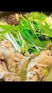 [Authentic Mizutaki at home] I'm going to Tokyo tomorrow, so I'll have hot pot and my wife's serv...