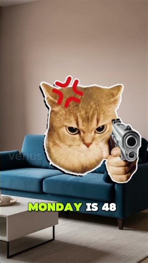 Monday is a scam...😿 #shorts #viral #fyp