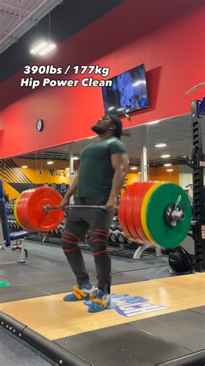 Jay Frimpong | 390lbs / 177kg Hip Power Clean. By God’s grace the program is working! . . . . . . . . . . . #explorepage✨ #fitness #strength... | Instagram